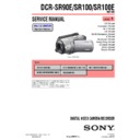 Sony DCR-SR100, DCR-SR100E, DCR-SR90E (serv.man3) Service Manual