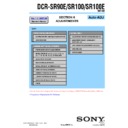 dcr-sr100, dcr-sr100e, dcr-sr90e (serv.man4) service manual