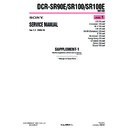 Sony DCR-SR100, DCR-SR100E, DCR-SR90E (serv.man5) Service Manual