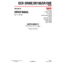 Sony DCR-SR100, DCR-SR100E, DCR-SR90E (serv.man8) Service Manual