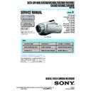 Sony DCR-SR190E, DCR-SR200, DCR-SR200C, DCR-SR200E, DCR-SR290E, DCR-SR300, DCR-SR300C, DCR-SR300E (serv.man2) Service Manual