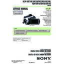 Sony DCR-SR210E, DCR-SR220, DCR-SR220D, DCR-SR220E, HDR-SR10, HDR-SR10D, HDR-SR10E Service Manual