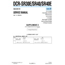 Sony DCR-SR30E, DCR-SR40, DCR-SR40E (serv.man9) Service Manual