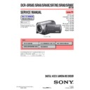Sony DCR-SR50E, DCR-SR60, DCR-SR60E, DCR-SR70E, DCR-SR80, DCR-SR80E (serv.man3) Service Manual