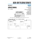 Sony DCR-SR77E, DCR-SR87, DCR-SR87E (serv.man4) Service Manual