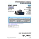Sony DCR-SX30E, DCR-SX31E, DCR-SX40, DCR-SX40E, DCR-SX41, DCR-SX41E, DCR-SX50E, DCR-SX60, DCR-SX60E (serv.man2) Service Manual