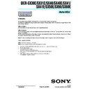 Sony DCR-SX30E, DCR-SX31E, DCR-SX40, DCR-SX40E, DCR-SX41, DCR-SX41E, DCR-SX50E, DCR-SX60, DCR-SX60E (serv.man3) Service Manual