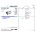 Sony DCR-SX33E, DCR-SX34E, DCR-SX43, DCR-SX43E, DCR-SX44, DCR-SX44E, DCR-SX53E, DCR-SX63, DCR-SX63E (serv.man2) Service Manual