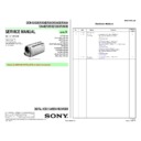 Sony DCR-SX33E, DCR-SX34E, DCR-SX43, DCR-SX43E, DCR-SX44, DCR-SX44E, DCR-SX53E, DCR-SX63, DCR-SX63E Service Manual