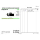 Sony DCR-SX45, DCR-SX45E, DCR-SX65, DCR-SX65E, DCR-SX85, DCR-SX85E Service Manual