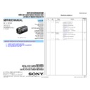 Sony DCR-SX73E, DCR-SX83, DCR-SX83E, HDR-CX110, HDR-CX110E, HDR-CX115E, HDR-CX116E, HDR-CX150, HDR-CX150E, HDR-CX155E, HDR-CX170 (serv.man2) Service Manual