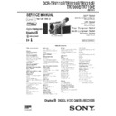 Sony DCR-TR7000E, DCR-TR7100E, DCR-TRV110E, DCR-TRV210E, DCR-TRV310E Service Manual