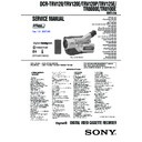 Sony DCR-TR8000E, DCR-TR8100E, DCR-TRV120, DCR-TRV120E, DCR-TRV120P, DCR-TRV125E Service Manual