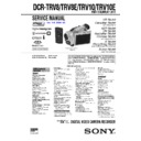 Sony DCR-TRV10, DCR-TRV10E, DCR-TRV8, DCR-TRV8E (serv.man2) Service Manual