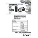Sony DCR-TRV11, DCR-TRV11E, DCR-TRV20, DCR-TRV20E, DCR-TRV6, DCR-TRV6E (serv.man2) Service Manual