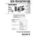 Sony DCR-TRV130, DCR-TRV130E Service Manual