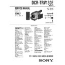 dcr-trv130e service manual
