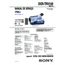Sony DCR-TRV140 Service Manual