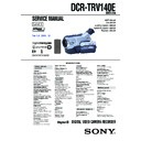 Sony DCR-TRV140E Service Manual