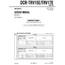 Sony DCR-TRV15E, DCR-TRV17E (serv.man10) Service Manual
