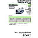 Sony DCR-TRV16, DCR-TRV16E, DCR-TRV18, DCR-TRV18E Service Manual