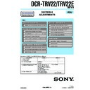Sony DCR-TRV22, DCR-TRV22E (serv.man4) Service Manual
