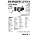 dcr-trv230, dcr-trv330, dcr-trv530 service manual
