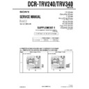 Sony DCR-TRV240, DCR-TRV340 (serv.man3) Service Manual