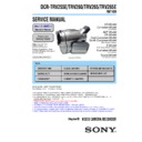 Sony DCR-TRV255E, DCR-TRV260, DCR-TRV265, DCR-TRV265E Service Manual