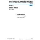 Sony DCR-TRV270E, DCR-TRV280, DCR-TRV285E (serv.man5) Service Manual