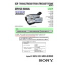Sony DCR-TRV345E, DCR-TRV350, DCR-TRV351, DCR-TRV355E, DCR-TRV356E Service Manual