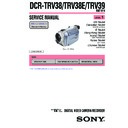 Sony DCR-TRV38, DCR-TRV38E, DCR-TRV39 (serv.man3) Service Manual