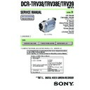 Sony DCR-TRV38, DCR-TRV38E, DCR-TRV39 Service Manual