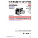 Sony DCR-TRV380, DCR-TRV480, DCR-TRV480E (serv.man3) Service Manual