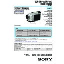Sony DCR-TRV40, DCR-TRV40E, DCR-TRV50, DCR-TRV50E (serv.man2) Service Manual