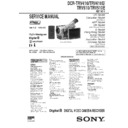 Sony DCR-TRV410, DCR-TRV410E, DCR-TRV510, DCR-TRV510E Service Manual
