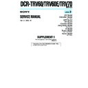 Sony DCR-TRV60, DCR-TRV60E, DCR-TRV70 (serv.man5) Service Manual