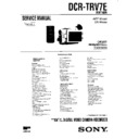 dcr-trv7e service manual