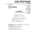 Sony DCR-TRV9, DCR-TRV9E (serv.man2) Service Manual
