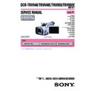 Sony DCR-TRV940, DCR-TRV940E, DCR-TRV950, DCR-TRV950E (serv.man3) Service Manual