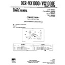 Sony DCR-VX1000, DCR-VX1000E (serv.man4) Service Manual