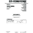 Sony DCR-VX2000, DCR-VX2000E (serv.man3) Service Manual