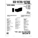 Sony DCR-VX700, DCR-VX700E, LCH-VX1000 Service Manual