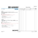 Sony DEV-30, DEV-50, DEV-50V (serv.man3) Service Manual