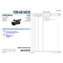 Sony FDR-AX1, FDR-AX1E (serv.man2) Service Manual