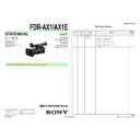 Sony FDR-AX1, FDR-AX1E Service Manual