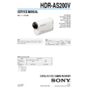 Sony HDR-AS200V Service Manual