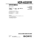 Sony HDR-AS30VW Service Manual