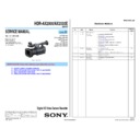 Sony HDR-AX2000, HDR-AX2000E (serv.man2) Service Manual