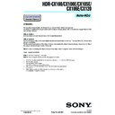 Sony HDR-CX100, HDR-CX100E, HDR-CX105E, HDR-CX106E, HDR-CX120 (serv.man4) Service Manual